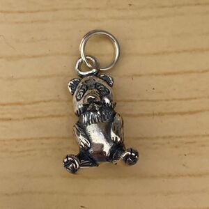 .925 Panda Bear Sterling Silver Jewelry Charm